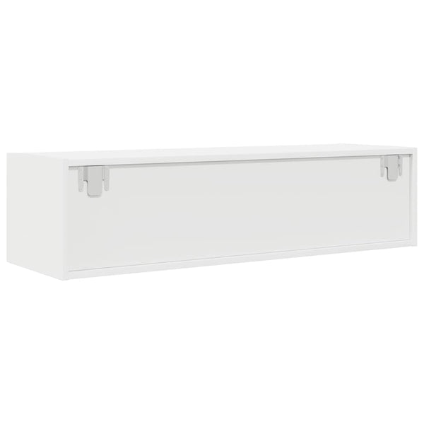 Weißer TV-Schrank Kolla 100x31x25,5cm (Holzwerkstoff)