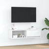 Weißer TV-Schrank Kolla 100x31x25,5cm (Holzwerkstoff)