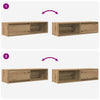 TV-Wandschränke Kolla 100x31x25,5cm (2 St. Holz)