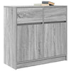 Graues Sideboard mit Schublade Minache 80x34x76cm (Holz)