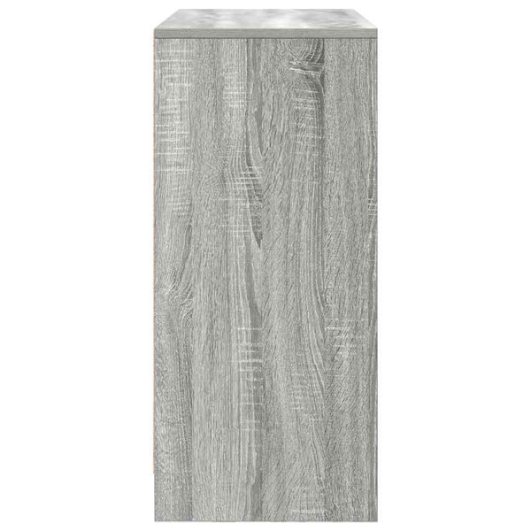 Graues Sideboard mit Schublade Minache 80x34x76cm (Holz)