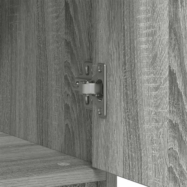 Graues Sideboard mit Schublade Minache 80x34x76cm (Holz)
