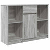 Graues Sideboard mit Schublade Sarandea 101x35x76cm (Holz)