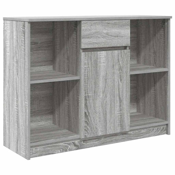 Graues Sideboard mit Schublade Sarandea 101x35x76cm (Holz)
