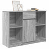Graues Sideboard mit Schublade Sarandea 101x35x76cm (Holz)