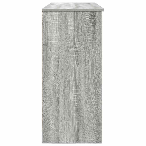 Graues Sideboard mit Schublade Sarandea 101x35x76cm (Holz)