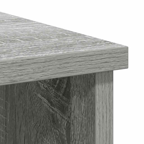 Graues Sideboard mit Schublade Sarandea 101x35x76cm (Holz)