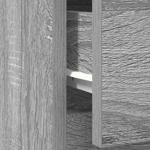 Graues Sideboard mit Schublade Acceleanu 71x35x65cm (Holz)