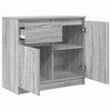 Graues Sideboard mit Schublade Acceleanu 71x35x65cm (Holz)