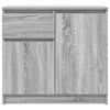 Graues Sideboard mit Schublade Acceleanu 71x35x65cm (Holz)