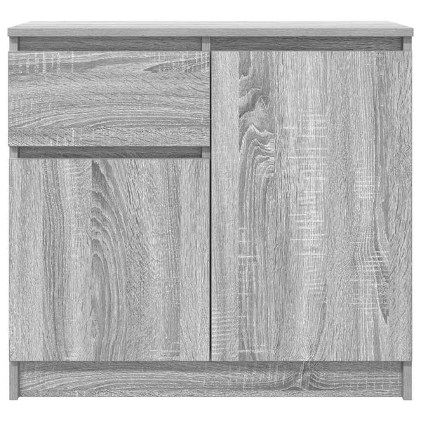 Graues Sideboard mit Schublade Acceleanu 71x35x65cm (Holz)