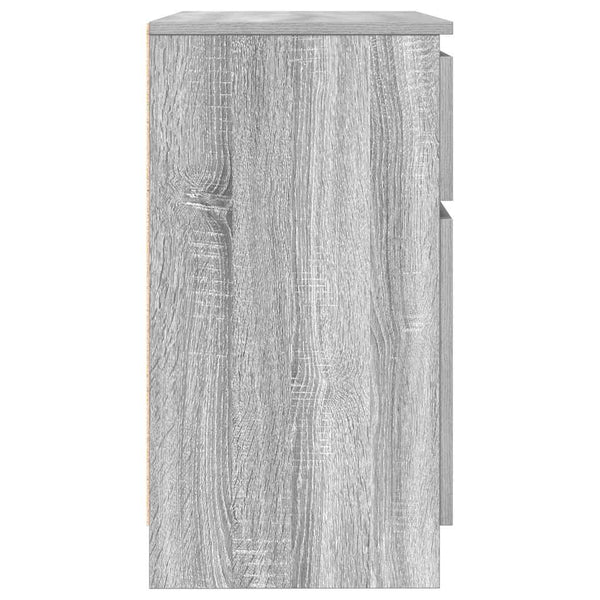 Graues Sideboard mit Schublade Acceleanu 71x35x65cm (Holz)