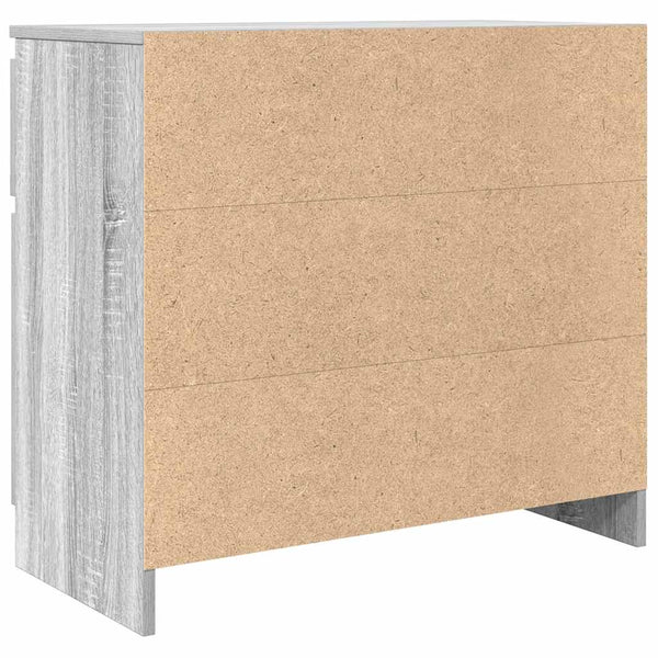 Graues Sideboard mit Schublade Acceleanu 71x35x65cm (Holz)