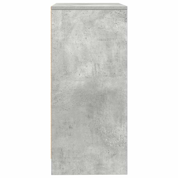 Betongraue Kommode Luize 57x34x76cm (Holz)