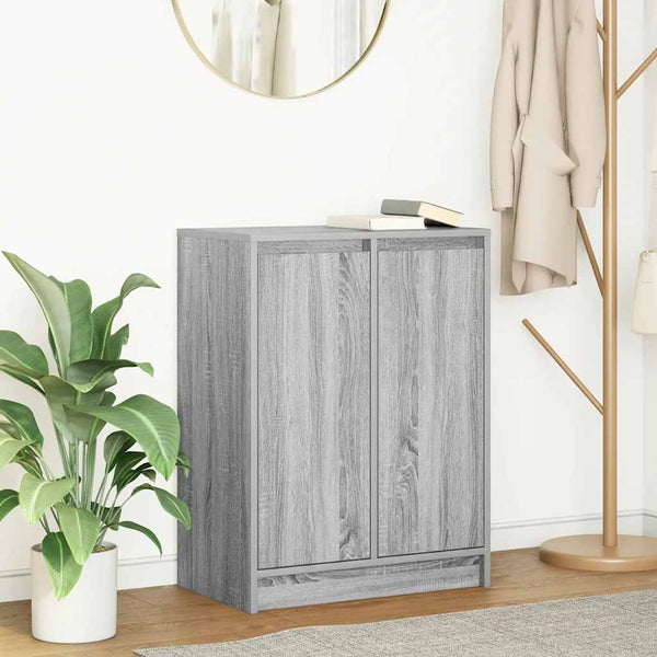 Graues Sideboard Luize 57x34x76cm (Holz)