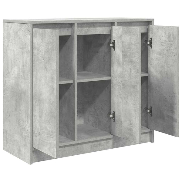 Betongraue Kommode Dura 85x34x76cm (Holz)
