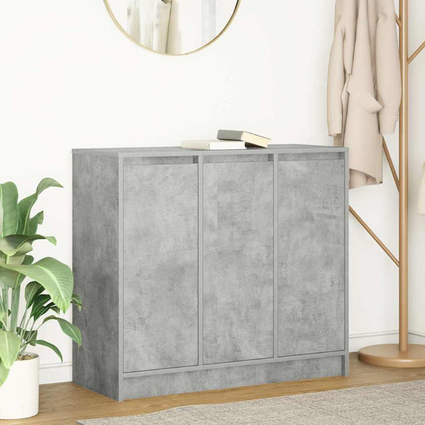Betongraue Kommode Dura 85x34x76cm (Holz)