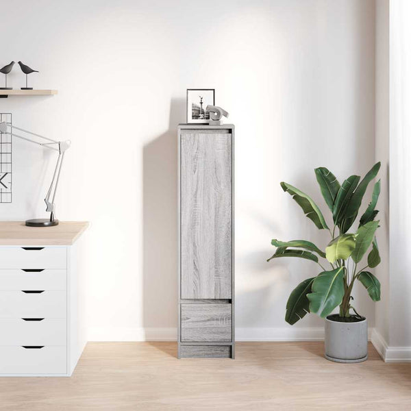 Harmaa kaappi Imiron 29,5x34x119,5cm (puinen)