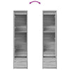 Harmaa kaappi Imiron 29,5x34x119,5cm (puinen)