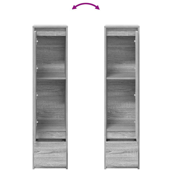 Harmaa kaappi Imiron 29,5x34x119,5cm (puinen)