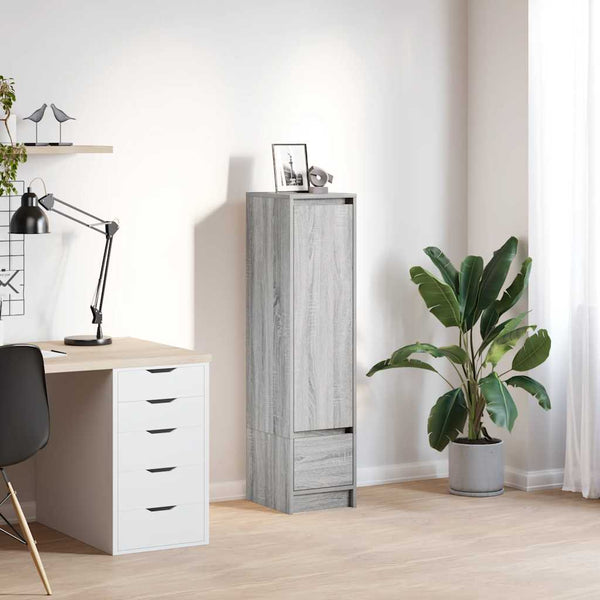 Harmaa kaappi Imiron 29,5x34x119,5cm (puinen)
