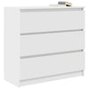 Weißes Sideboard Stanut 80x35x76cm (Holz)