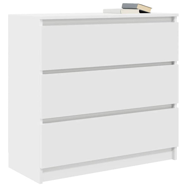 Weißes Sideboard Stanut 80x35x76cm (Holz)