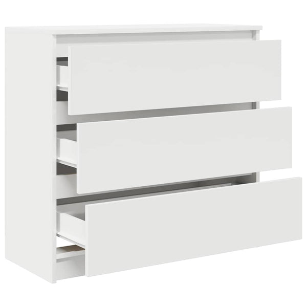 Weißes Sideboard Stanut 80x35x76cm (Holz)