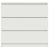 Weißes Sideboard Stanut 80x35x76cm (Holz)