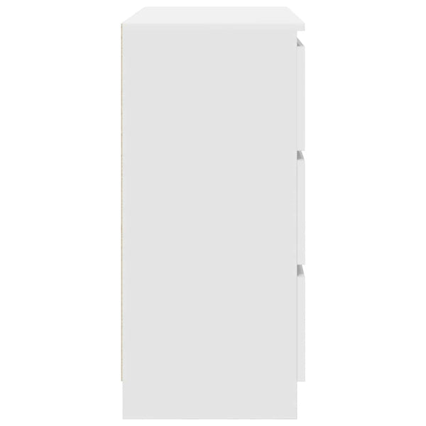 Weißes Sideboard Stanut 80x35x76cm (Holz)