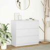 Weißes Sideboard Stanut 80x35x76cm (Holz)