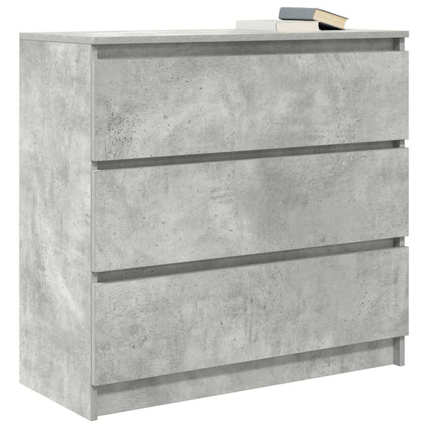 Kommode Stanut 80x35x76cm in Betonoptik (Holz)