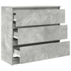 Kommode Stanut 80x35x76cm in Betonoptik (Holz)