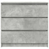 Kommode Stanut 80x35x76cm in Betonoptik (Holz)