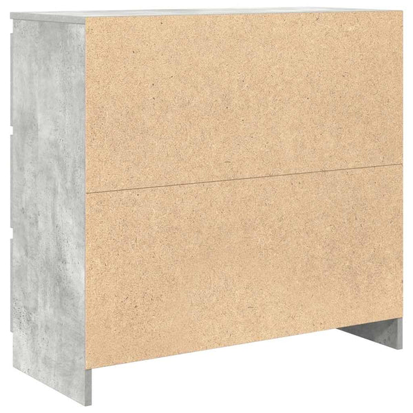 Kommode Stanut 80x35x76cm in Betonoptik (Holz)