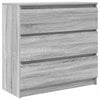 Graues Sideboard Stanut 80x35x76cm (Holz)