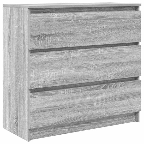Graues Sideboard Stanut 80x35x76cm (Holz)