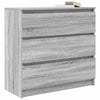 Graues Sideboard Stanut 80x35x76cm (Holz)