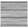 Graues Sideboard Stanut 80x35x76cm (Holz)