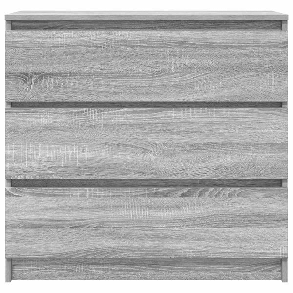 Graues Sideboard Stanut 80x35x76cm (Holz)