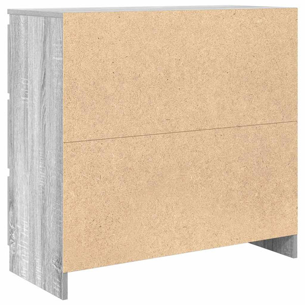 Graues Sideboard Stanut 80x35x76cm (Holz)