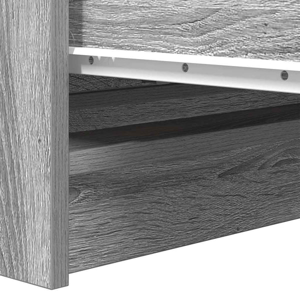Graues Sideboard Stanut 80x35x76cm (Holz)