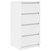 Weißes Sideboard Piscolt 37,5x35x76cm (Holz)