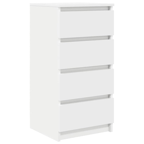 Weißes Sideboard Piscolt 37,5x35x76cm (Holz)