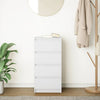 Weißes Sideboard Piscolt 37,5x35x76cm (Holz)