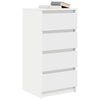 Weißes Sideboard Piscolt 37,5x35x76cm (Holz)