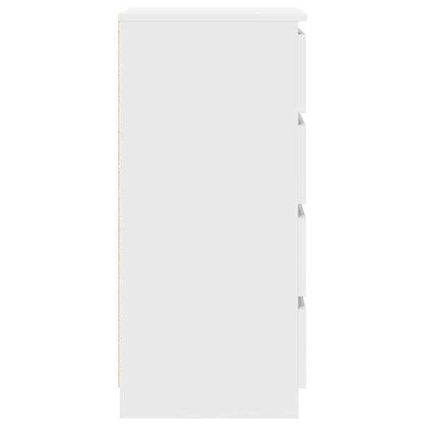 Weißes Sideboard Piscolt 37,5x35x76cm (Holz)