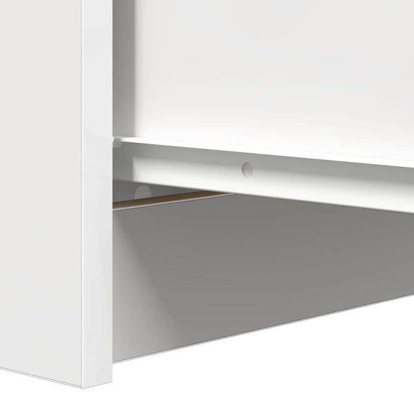 Weißes Sideboard Piscolt 37,5x35x76cm (Holz)