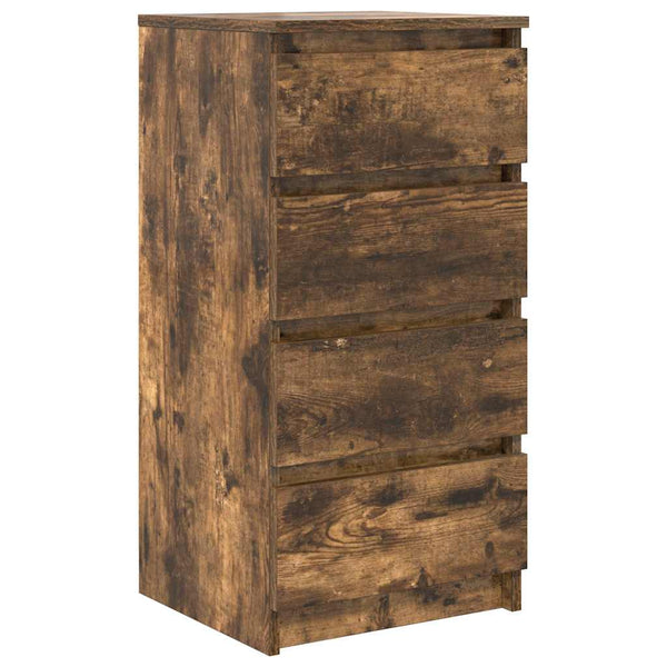 Ablageregister PISCOLT aus Räuchereiche, 37,5x35x76 cm (Holz)