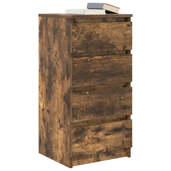 Ablageregister PISCOLT aus Räuchereiche, 37,5x35x76 cm (Holz)